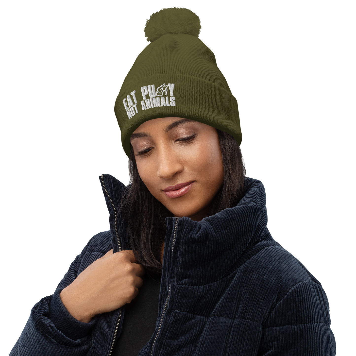 EatPus$$yNotAnimals Pompom beanie