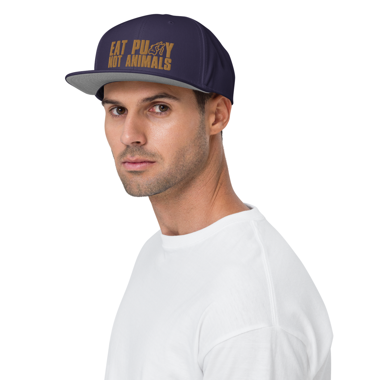 EatPu$$yNotAnimals Blue Snapback Hat