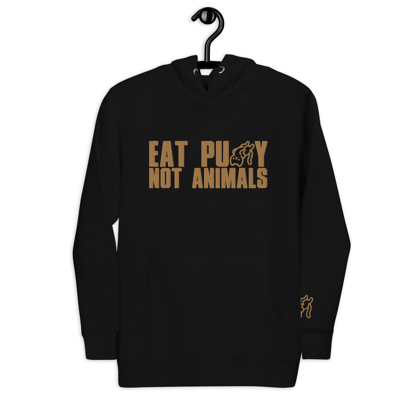 EatPu$$yNotAnimals Hoodie Gold