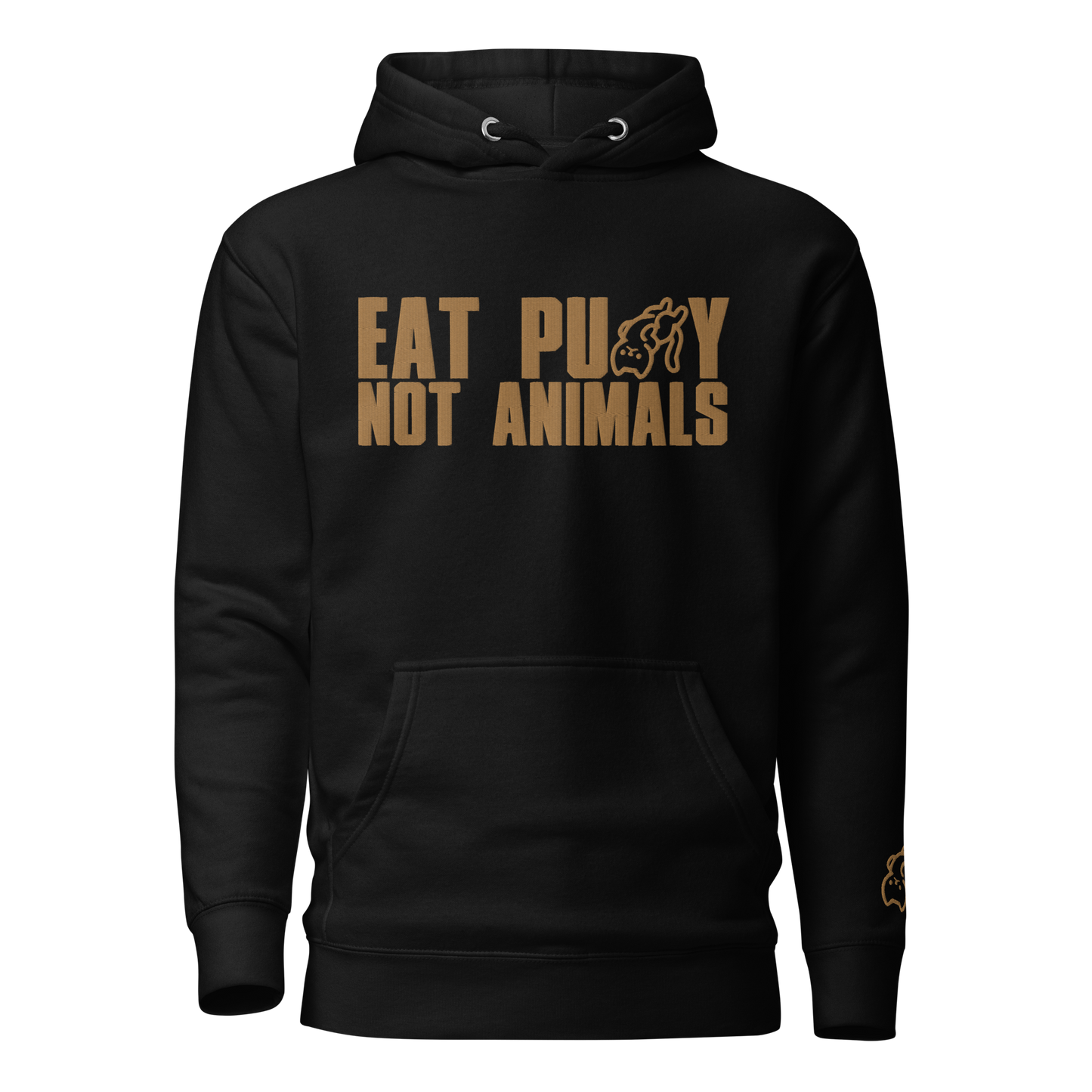 EatPu$$yNotAnimals Hoodie Gold