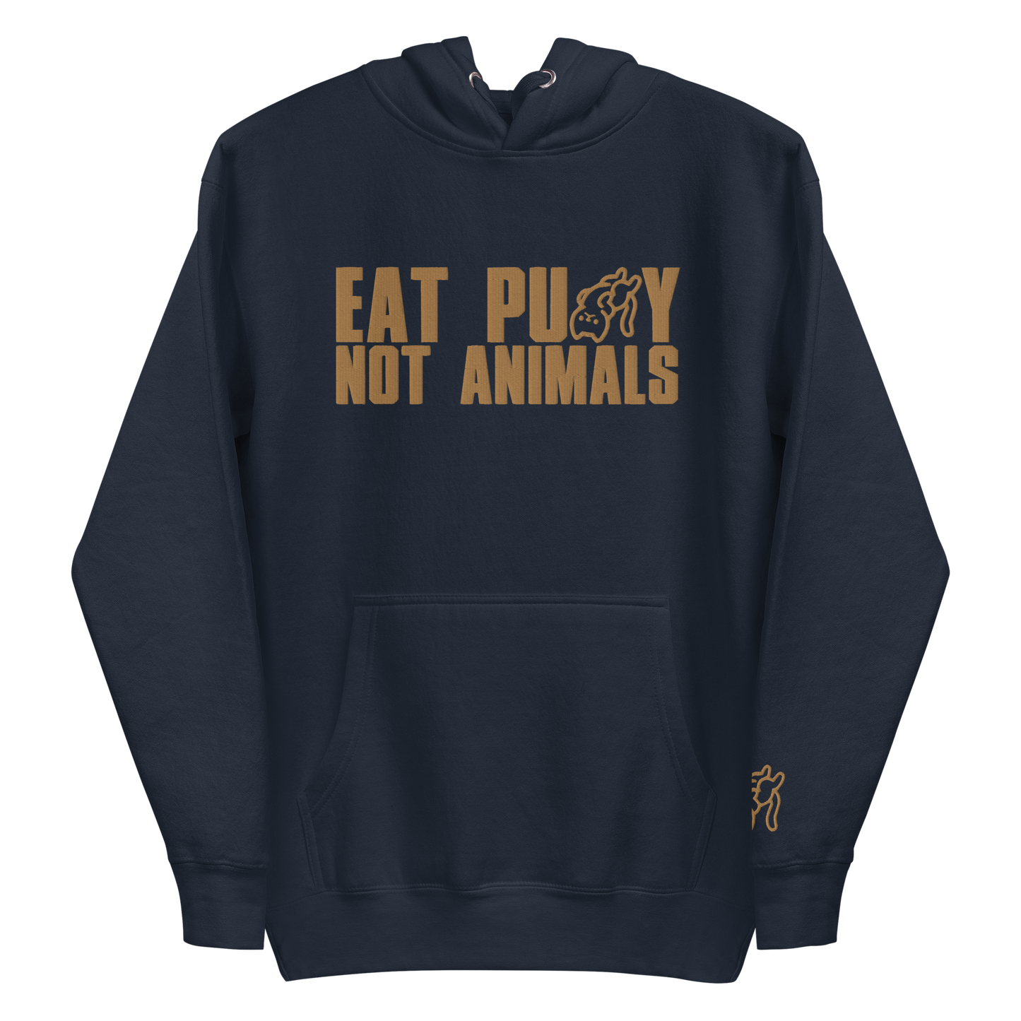 EatPu$$yNotAnimals Hoodie Gold