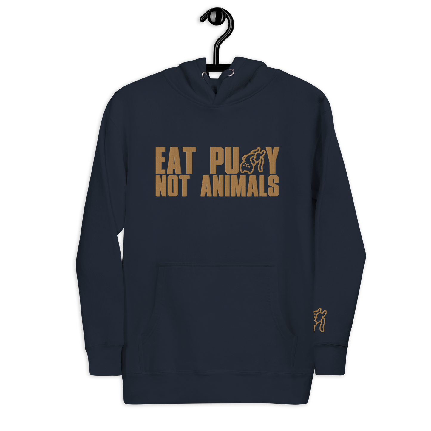 EatPu$$yNotAnimals Hoodie Gold