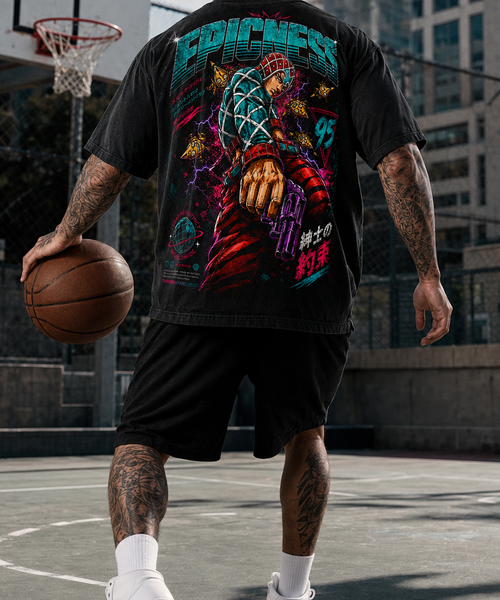 EPICNESS Purple Gun - porté terrain de basket urbain