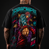 EPICNESS Purple Gun - dos t-shirt oversized noir