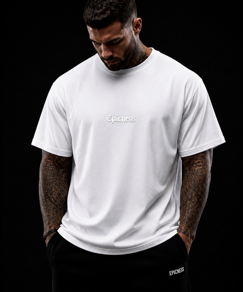 EPICNESS - avant t-shirt blanc logo blanc