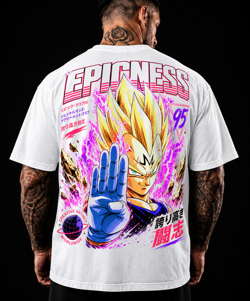 EPICNESS Big Bang - dos t-shirt oversized blanc